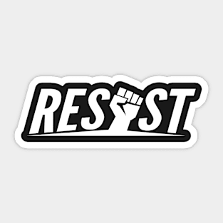 Resist (with raised fist) Sticker